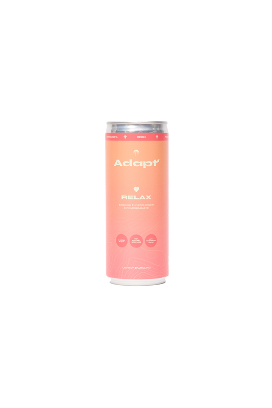 English Elderflower & Pomegranate Adaptogen Soda