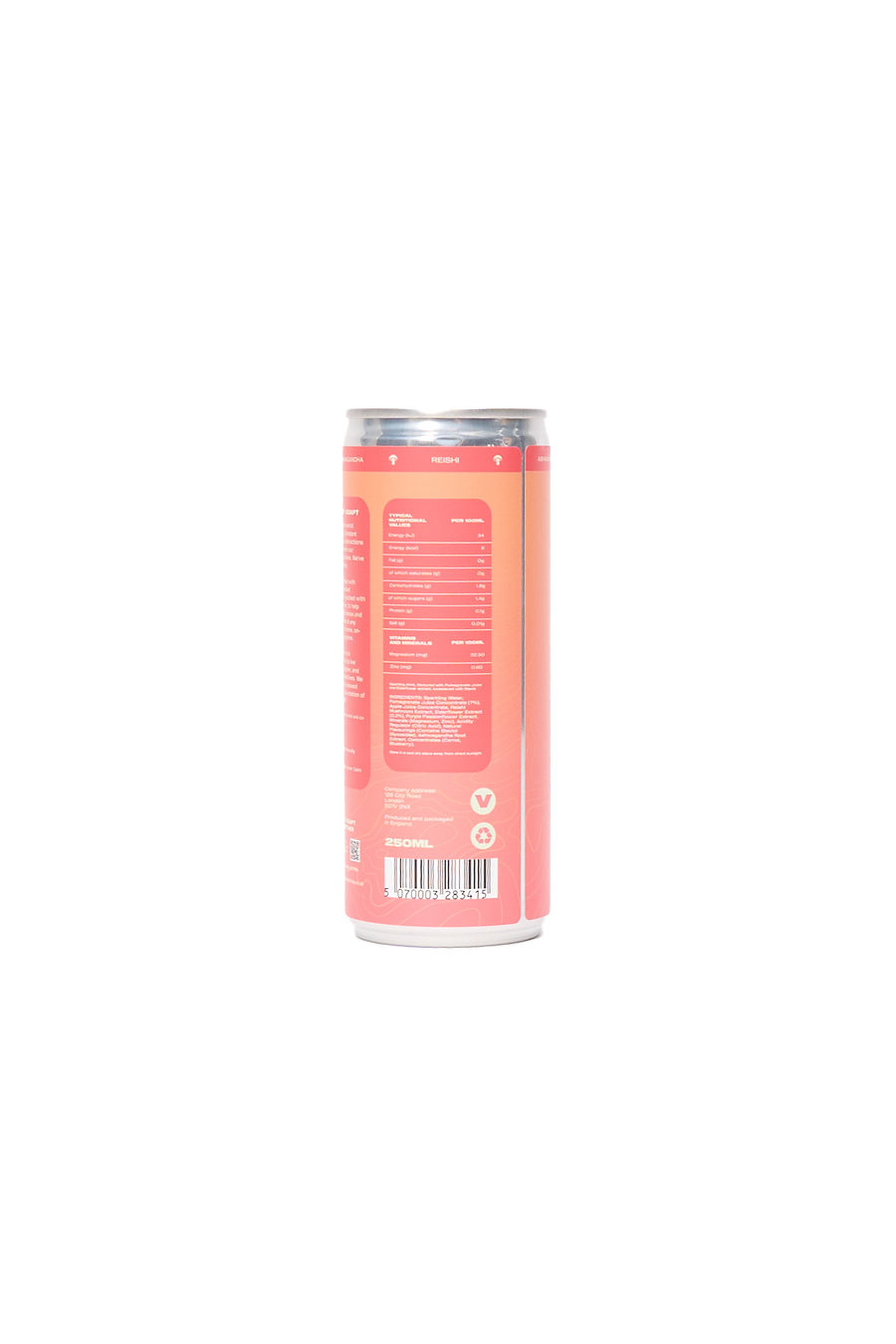 English Elderflower & Pomegranate Adaptogen Soda