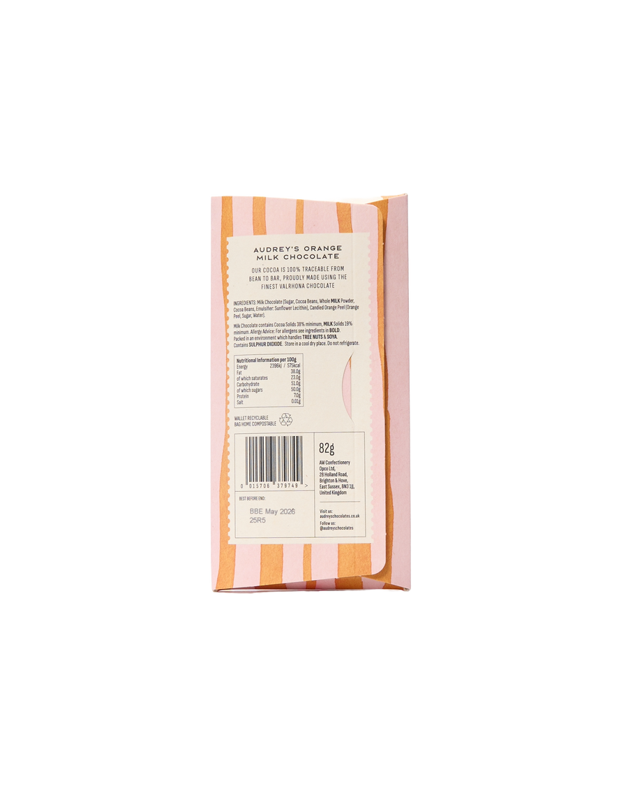 38% Orange Milk Chocolate Bar