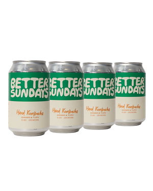 Ginger & Yuzu Hard Kombucha (4 pack)