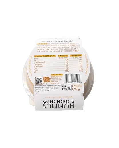 Hummus & Corn Chips Snack Pot