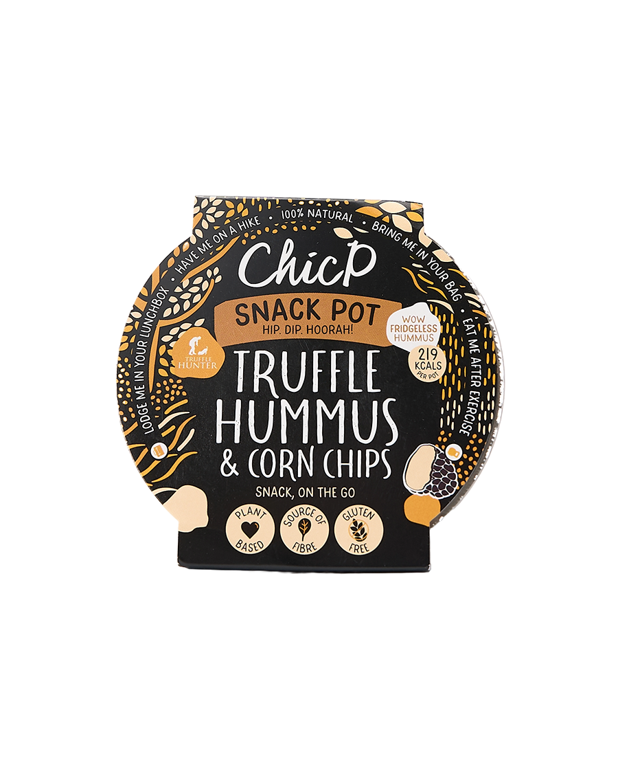 Truffle Hummus & Corn Chips Snack Pot