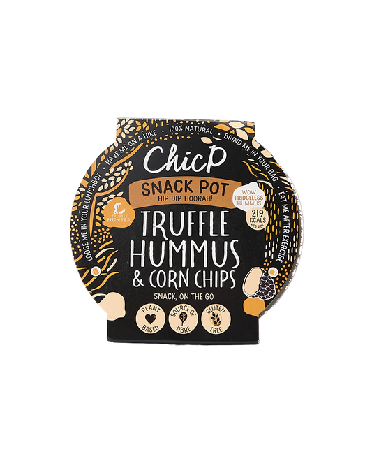 Truffle Hummus & Corn Chips Snack Pot