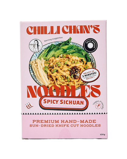 Knife-Cut Spicy Sichuan Instant Noodles