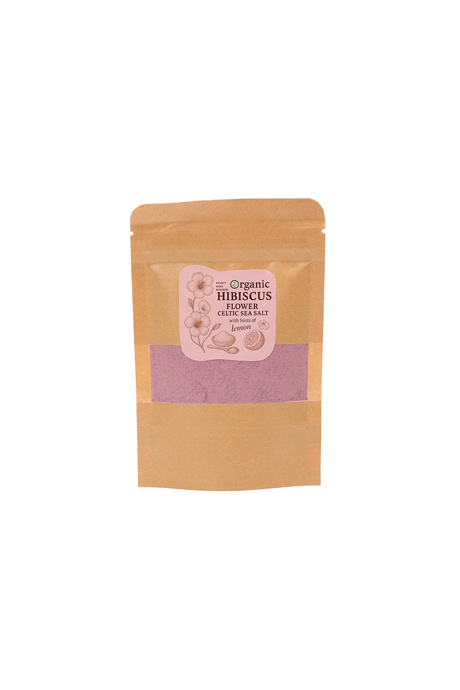 Organic Hibiscus Flower Salt with Lemon