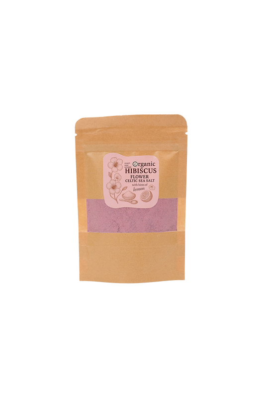 Organic Hibiscus Flower Salt with Lemon