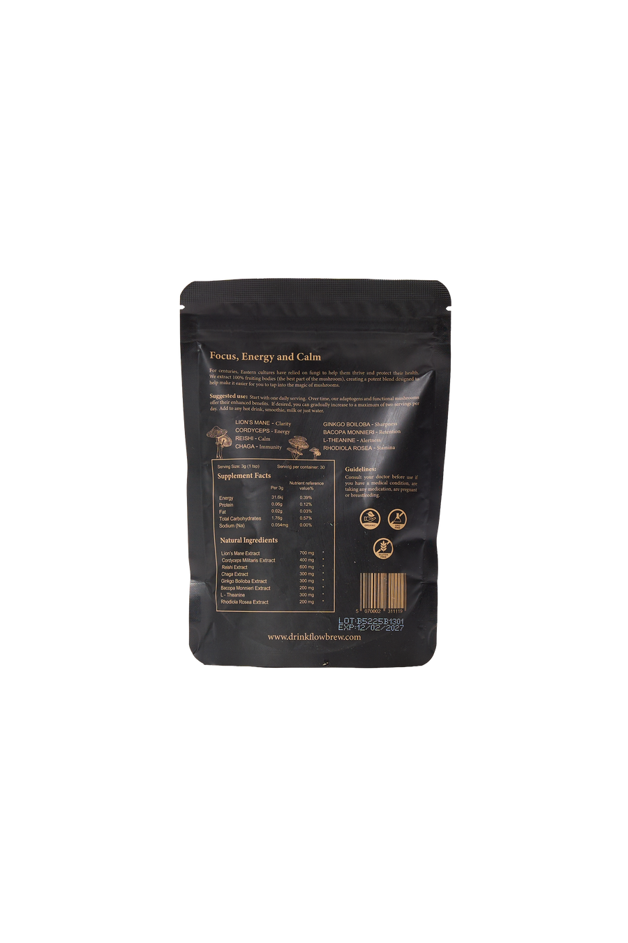 Focus +: Functional Mushroom Blend