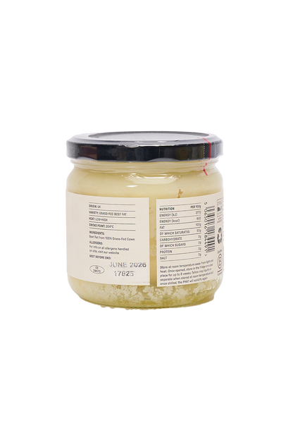 Organic British Grass-Fed Beef Tallow 275g