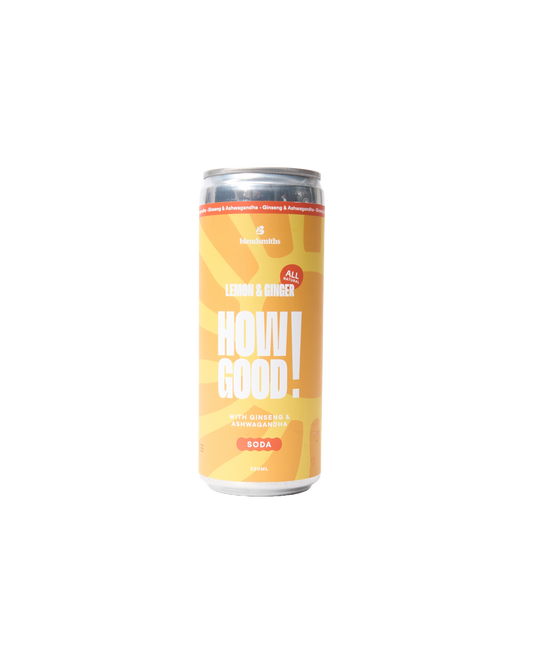 Lemon & Ginger Ashwagandha Soda