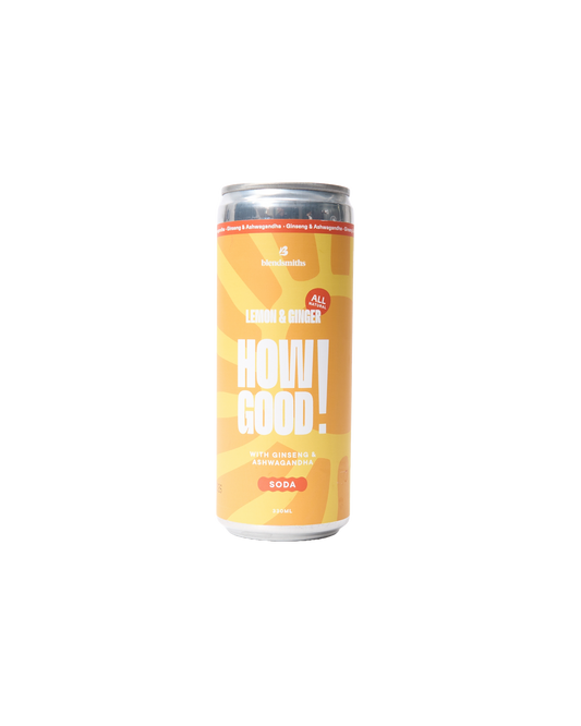 Lemon & Ginger Ashwagandha Soda