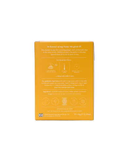 Spiced Chai with Ginger & Cardamom