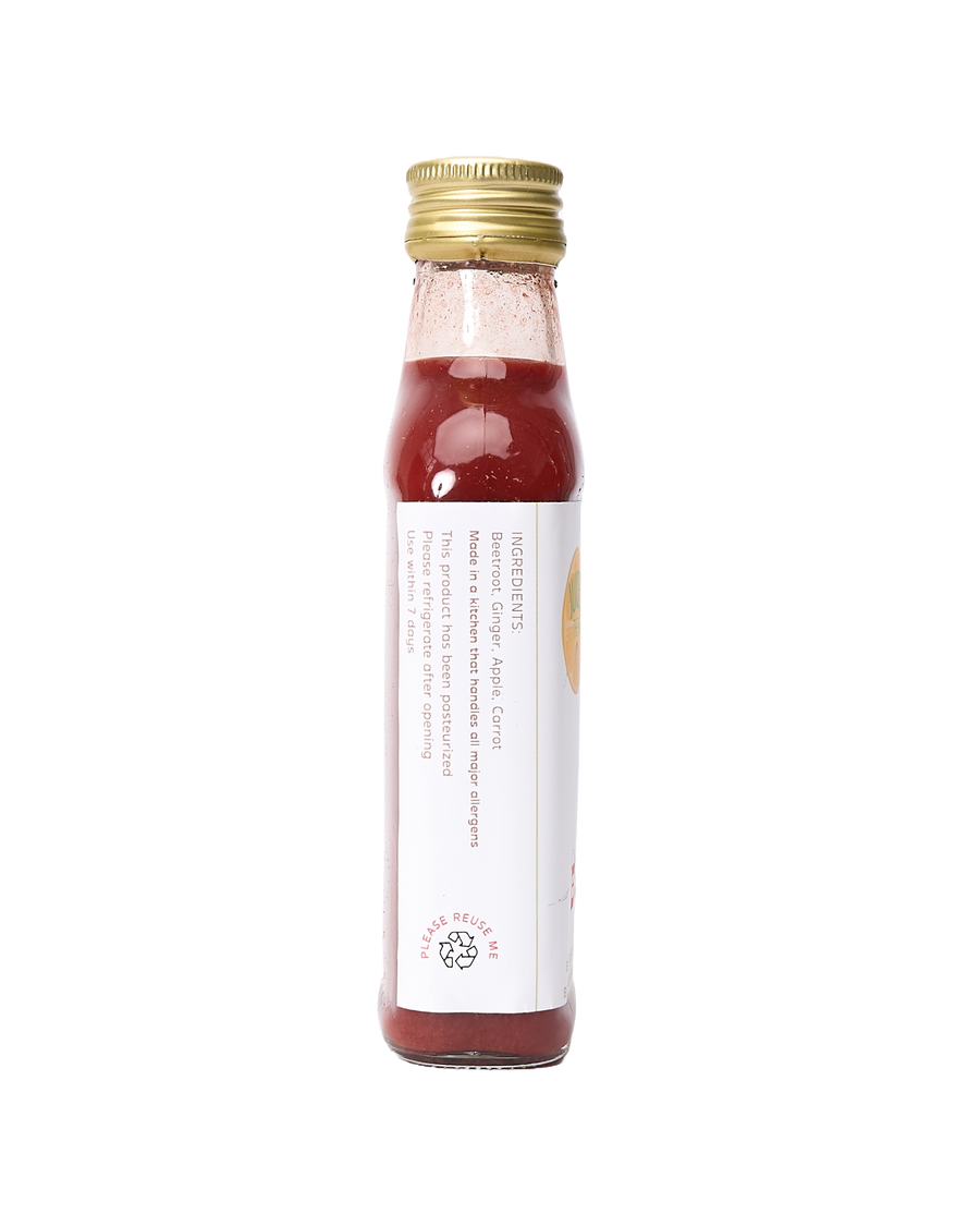 Beet It: Beetroot, Carrot & Ginger Juice Shots