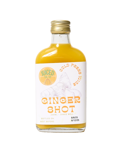 Ginger Shot - Ginger, Orange & Turmeric Juice Shots
