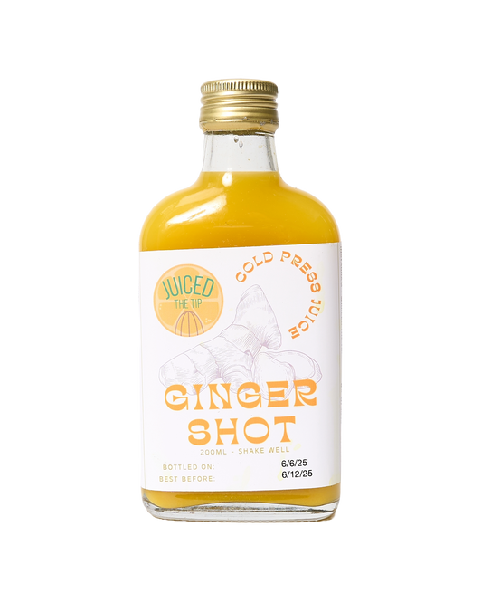 Ginger Shot - Ginger, Orange & Turmeric Juice Shots
