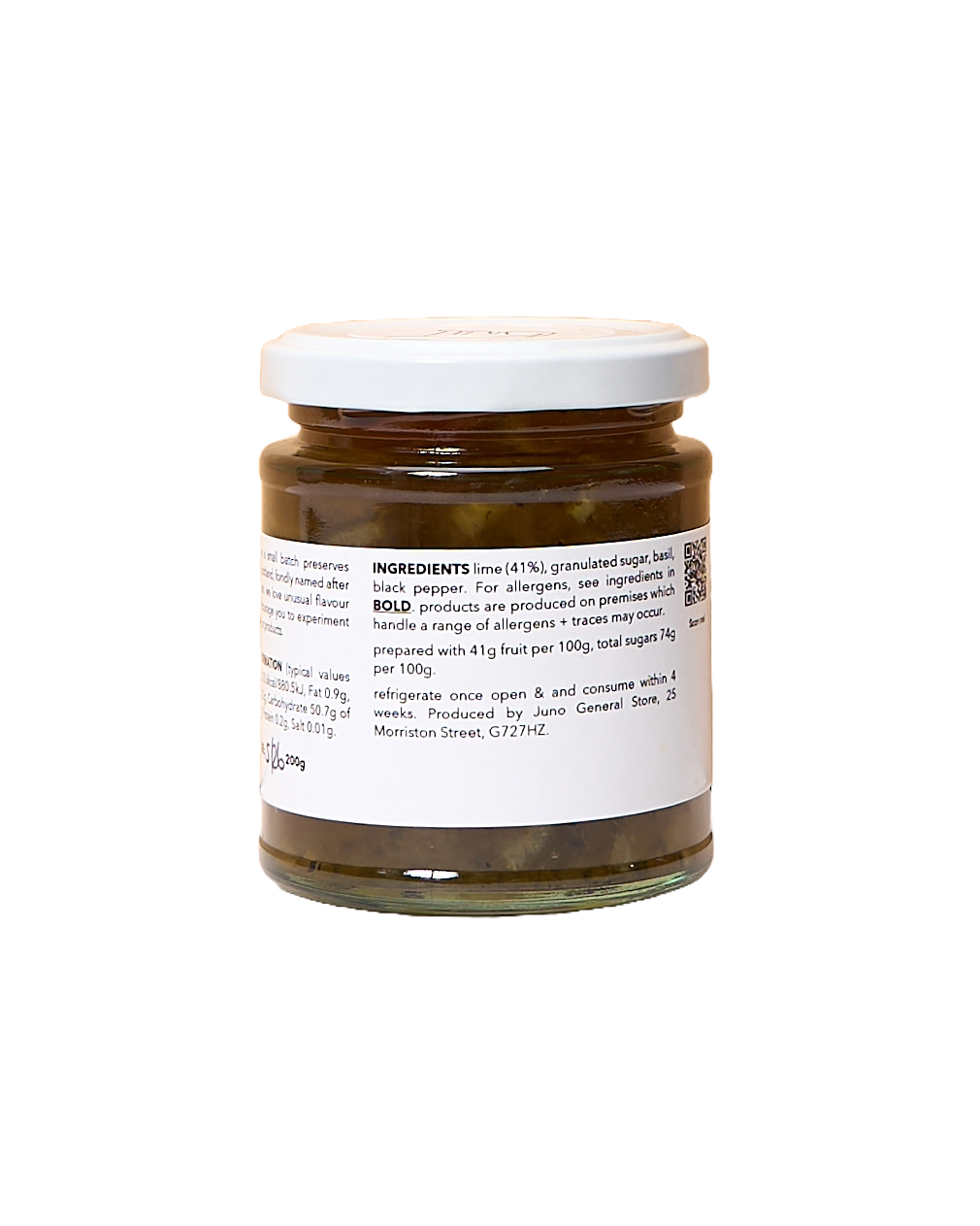 Peppery Lime Basil Marmalade