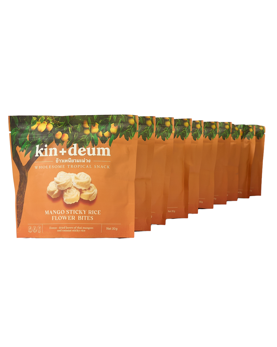 Thai Mango Sticky Rice Flower Bites (10 Packs)