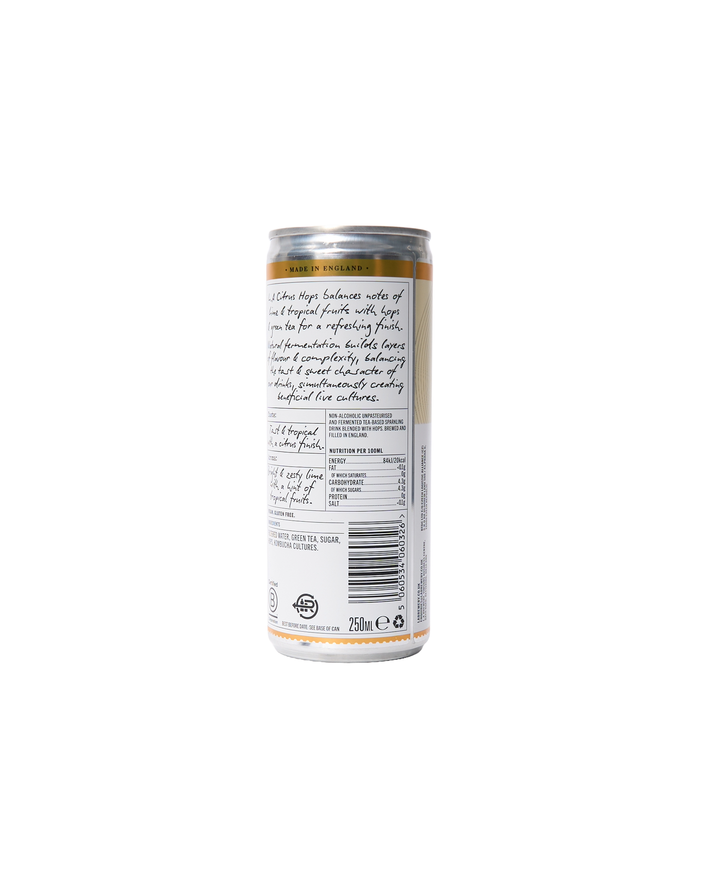 Non-Alcoholic Sparkling Citrus Hops (250ml)