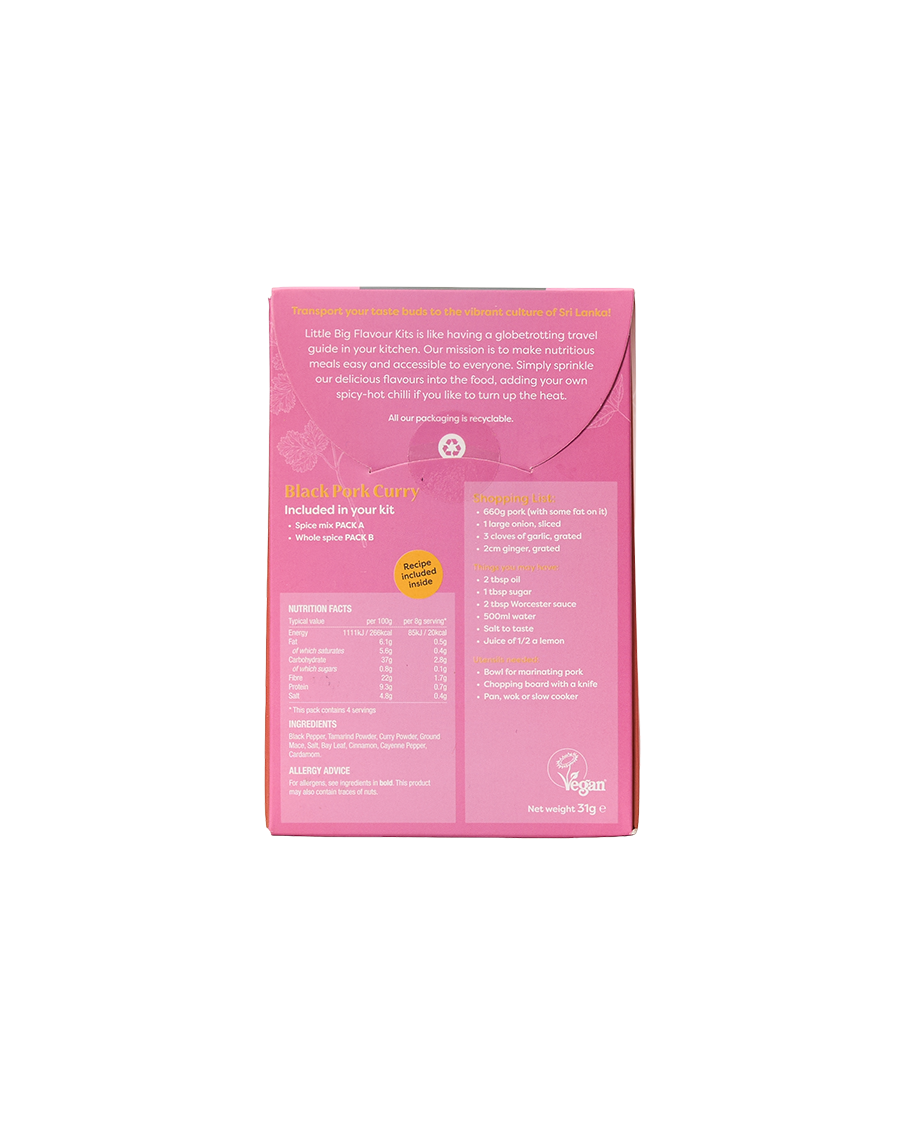 Pepper Pork Curry Kit