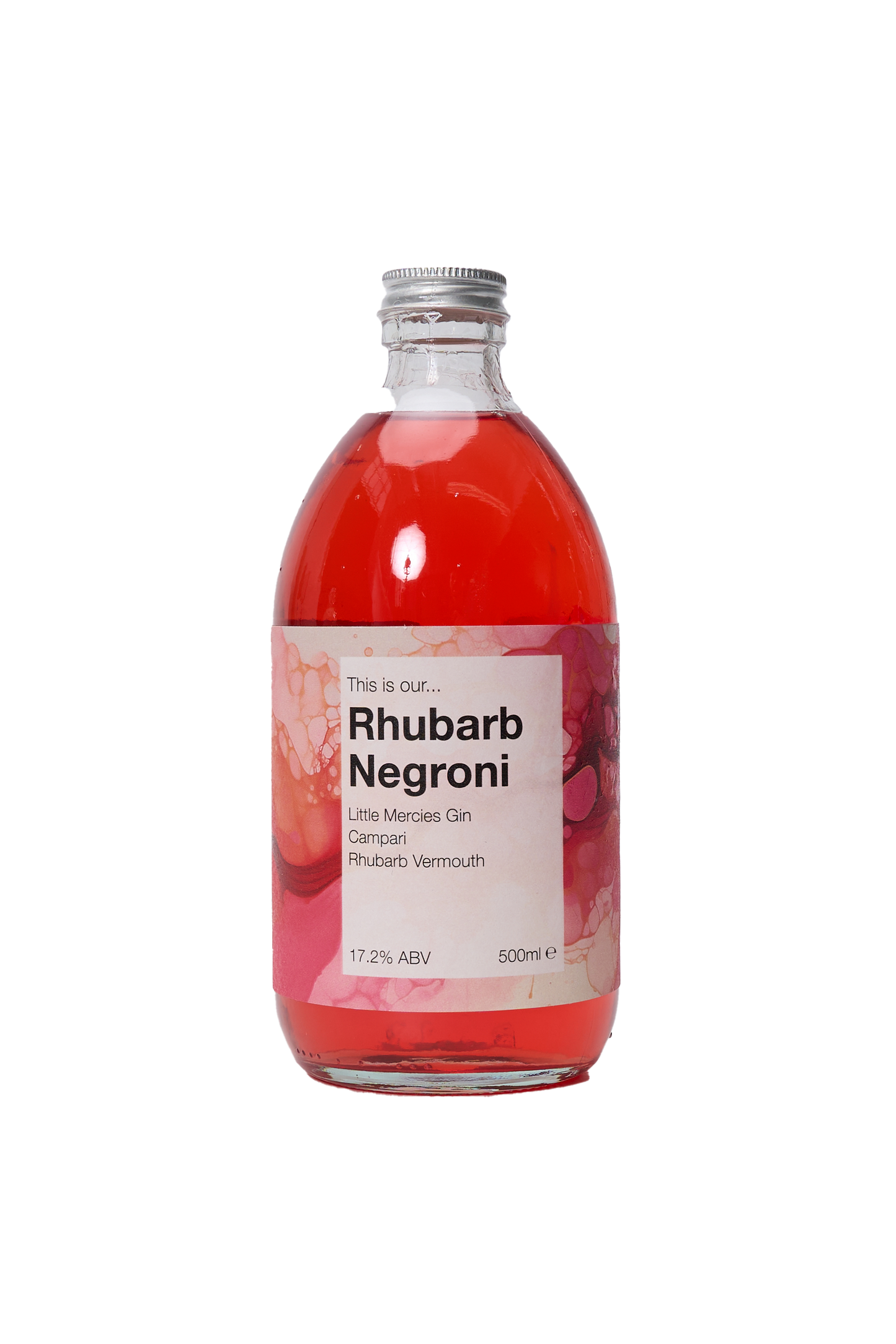 Rhubarb Negroni Cocktail
