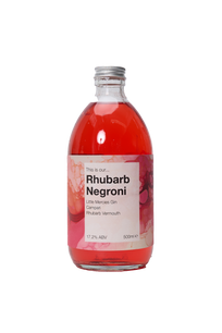 Rhubarb Negroni Cocktail