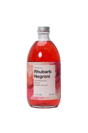 Rhubarb Negroni Cocktail