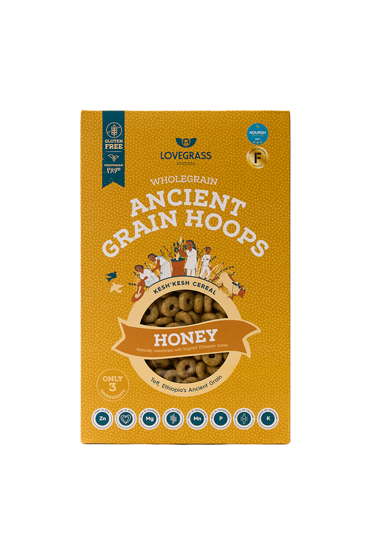 Wholegrain Ancient Grain Honey Hoops Cereal