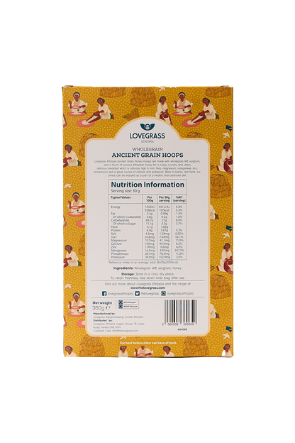 Wholegrain Ancient Grain Honey Hoops Cereal