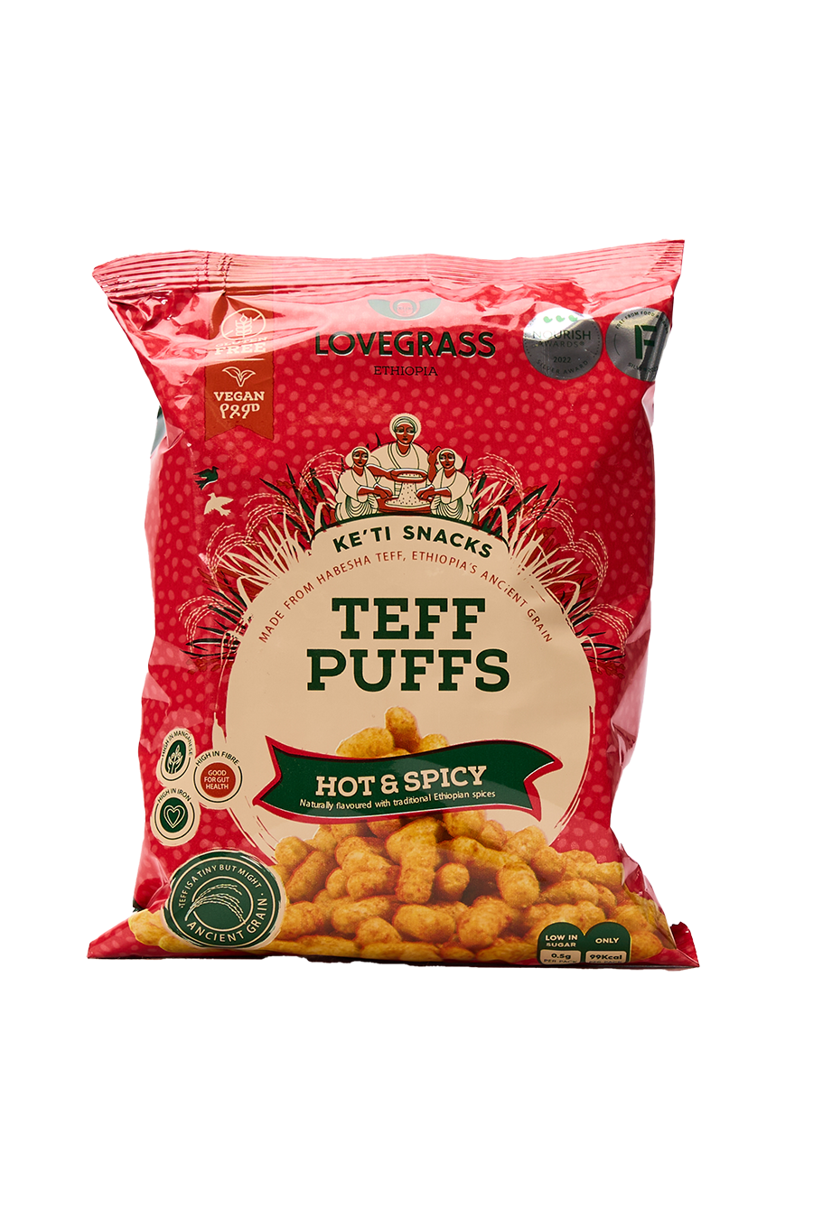 Hot & Spicy Teff Puffs