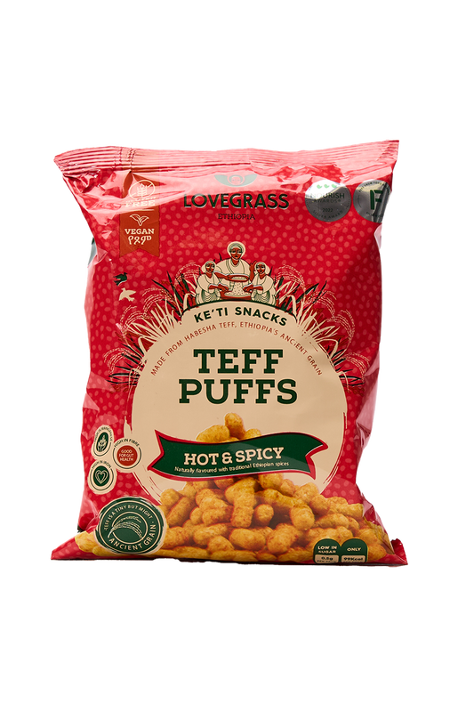 Hot & Spicy Teff Puffs