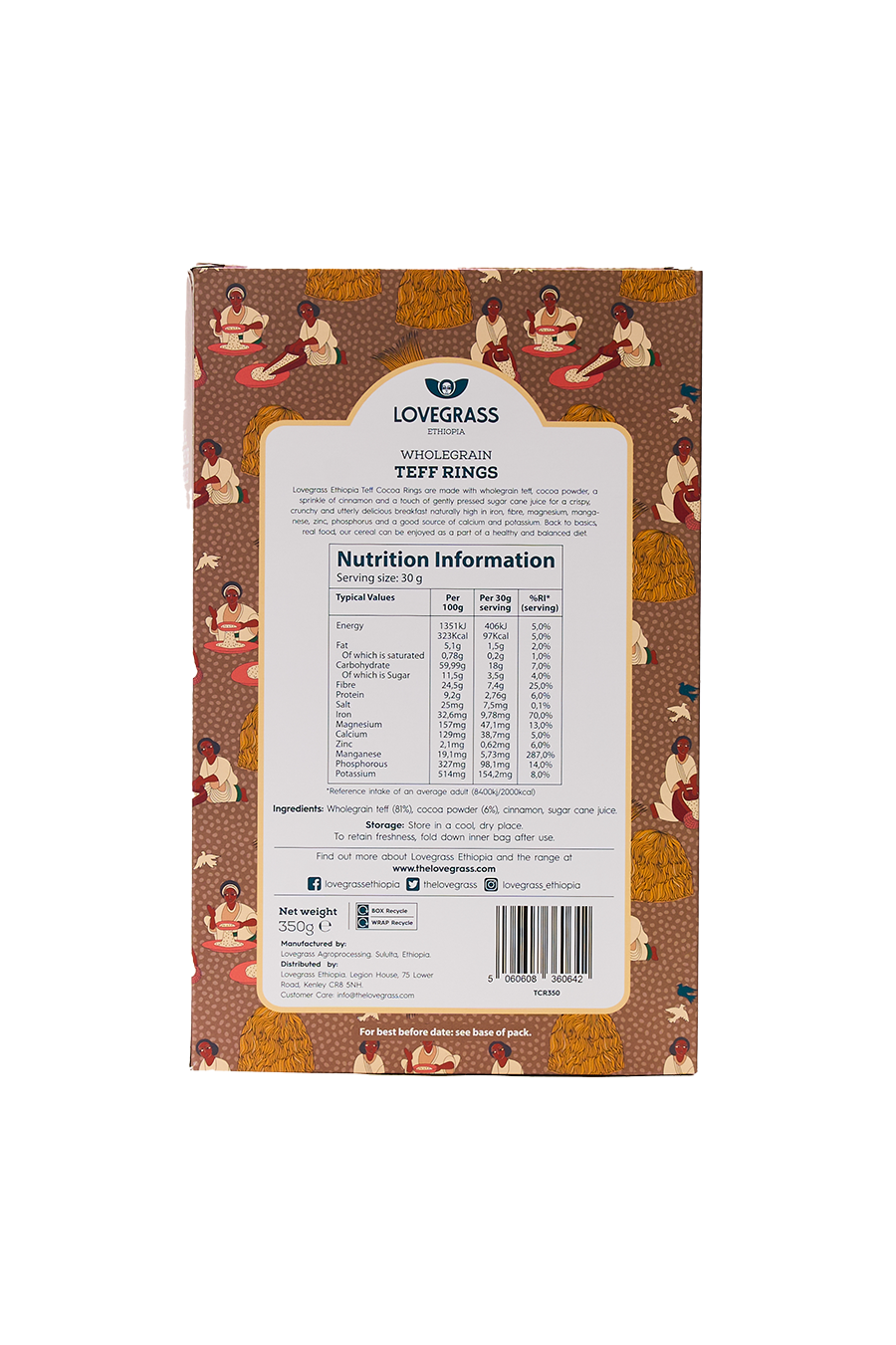 Wholegrain Teff Cocoa Rings