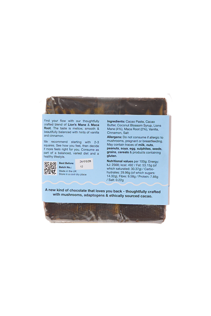 Lion's Mane Chocolate Bar