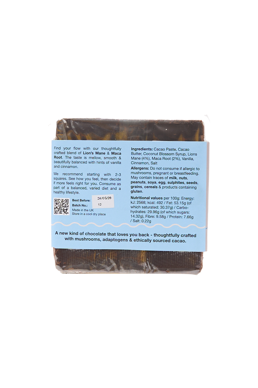Lion's Mane Chocolate Bar
