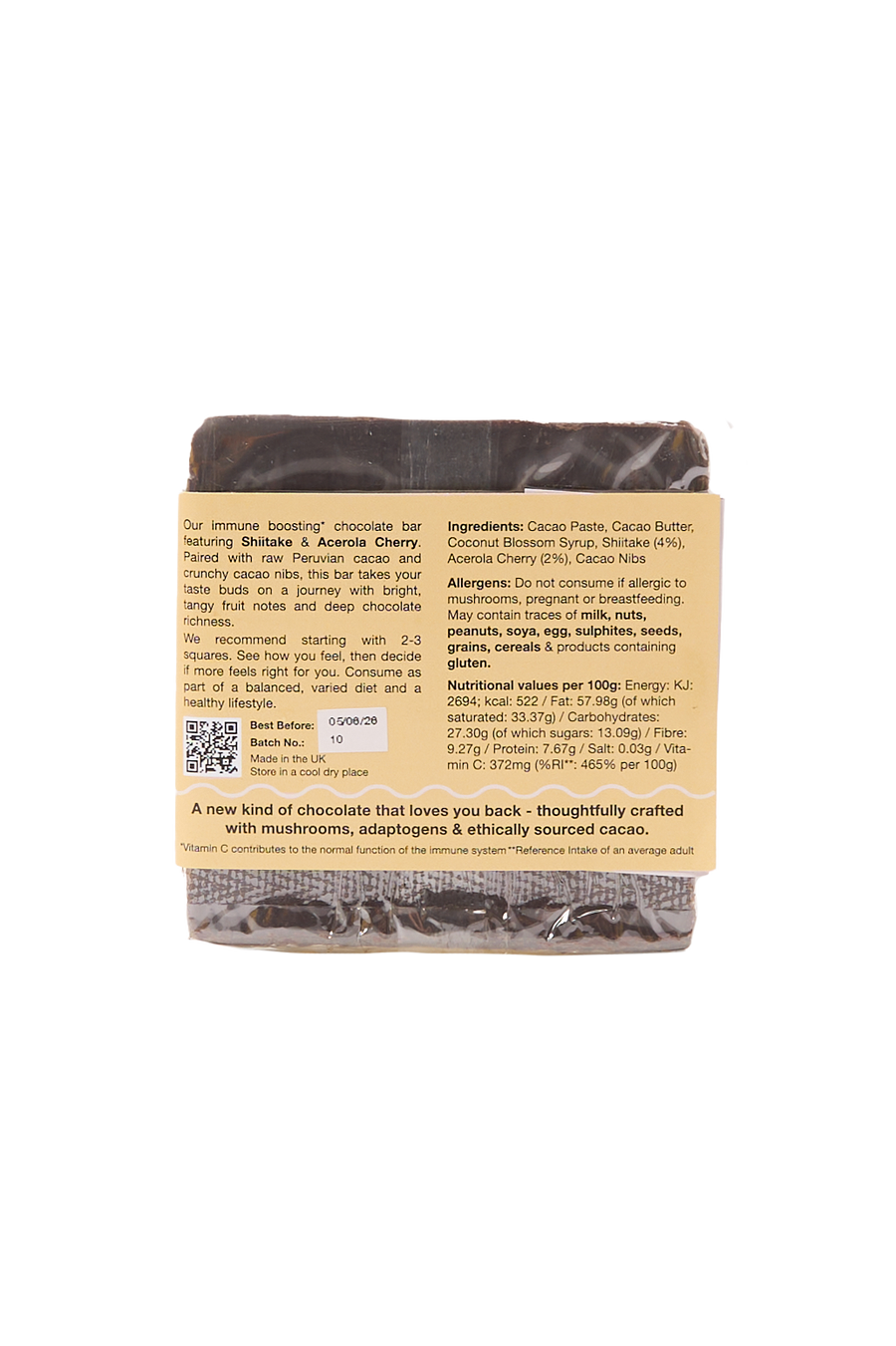 Shiitake Chocolate Bar