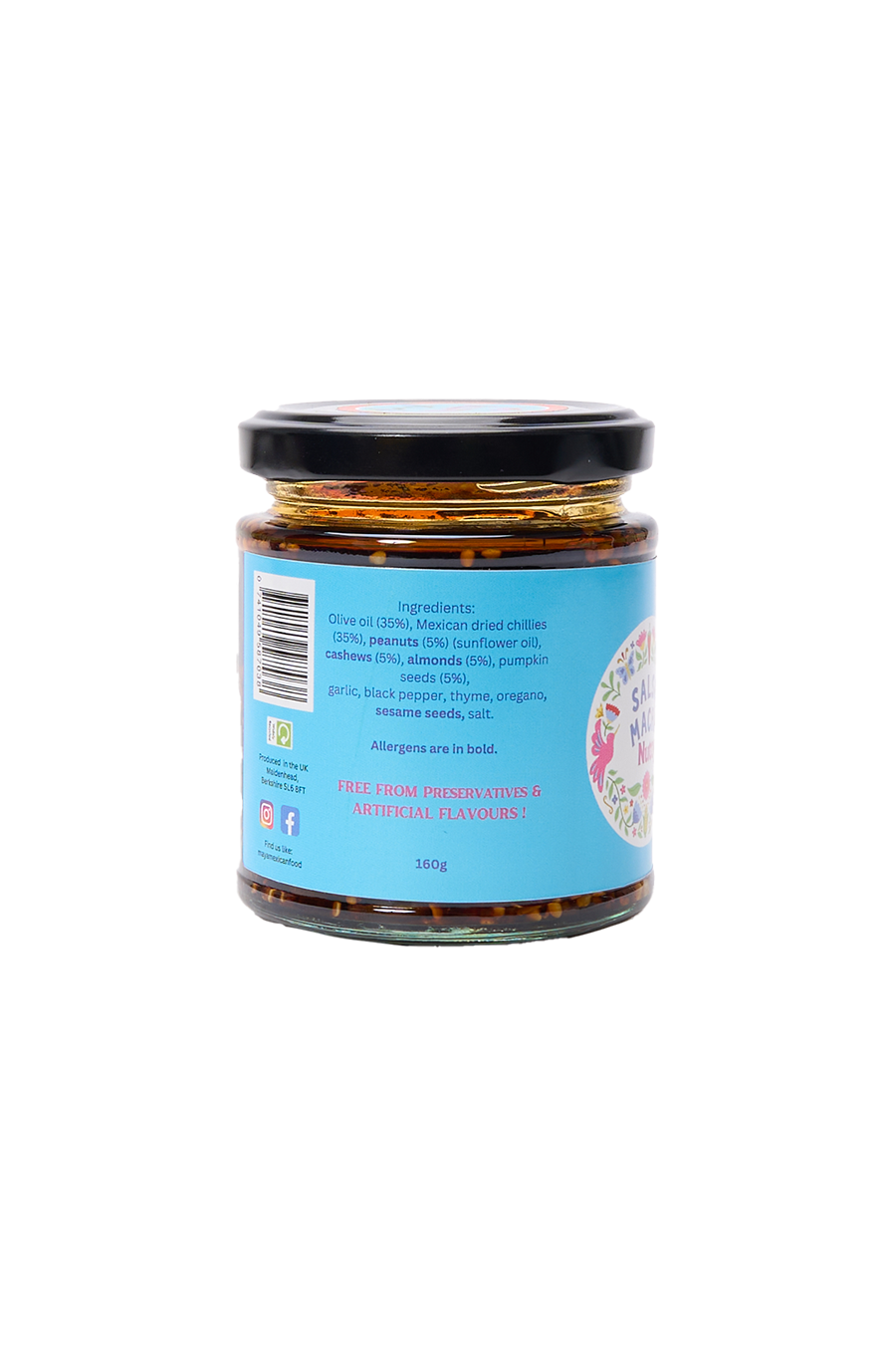 Peanut Salsa Macha with Vegetable Oil