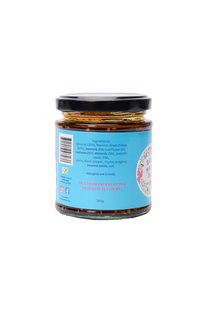 Peanut Salsa Macha with Vegetable Oil