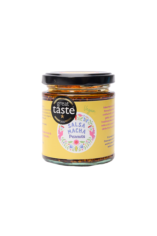 Peanut Salsa Macha with Olive Oil