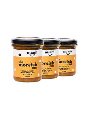 The Moreish One: Charred Aubergine Pickle Trio