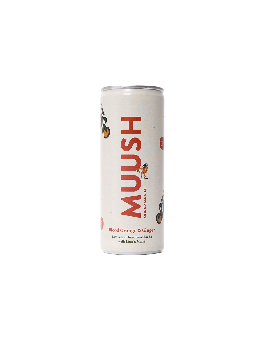 Blood Orange & Ginger Lion's Mane Soda (250ml)