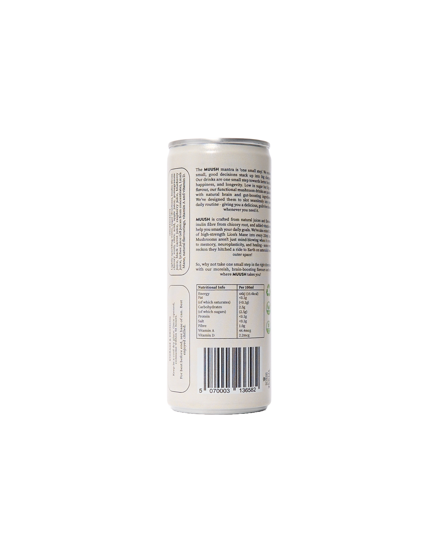 Raspberry & Lychee Lion's Mane Soda (250ml)