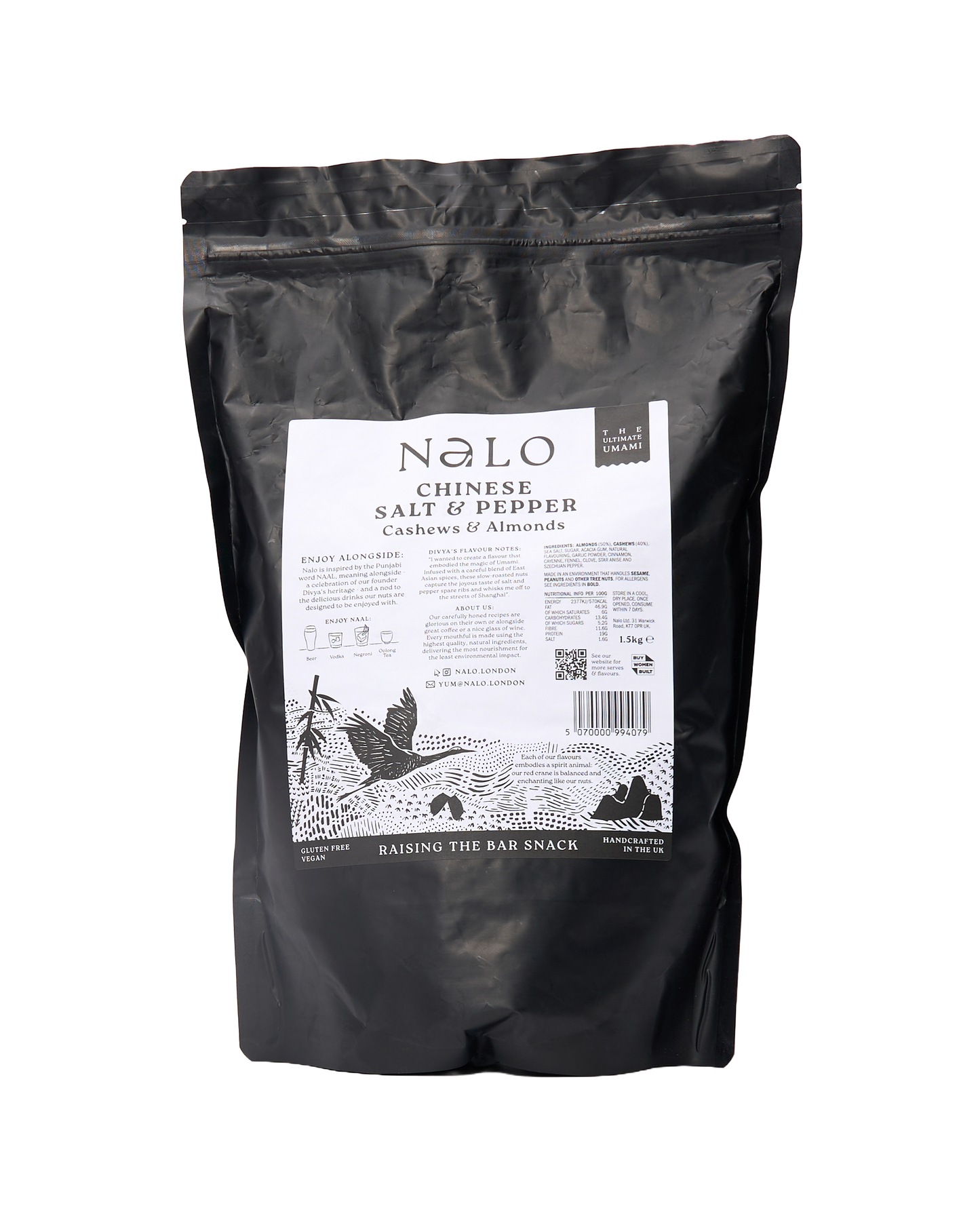 Chinese Salt & Pepper Cashews & Almonds (1.5kg)