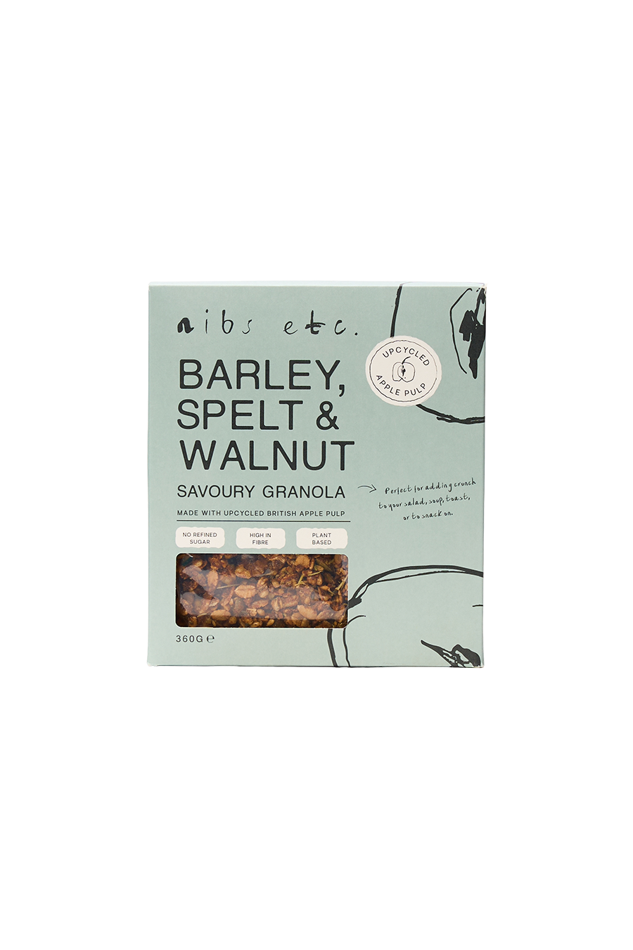 Barley, Spelt & Walnut Savoury Upcycled Granola