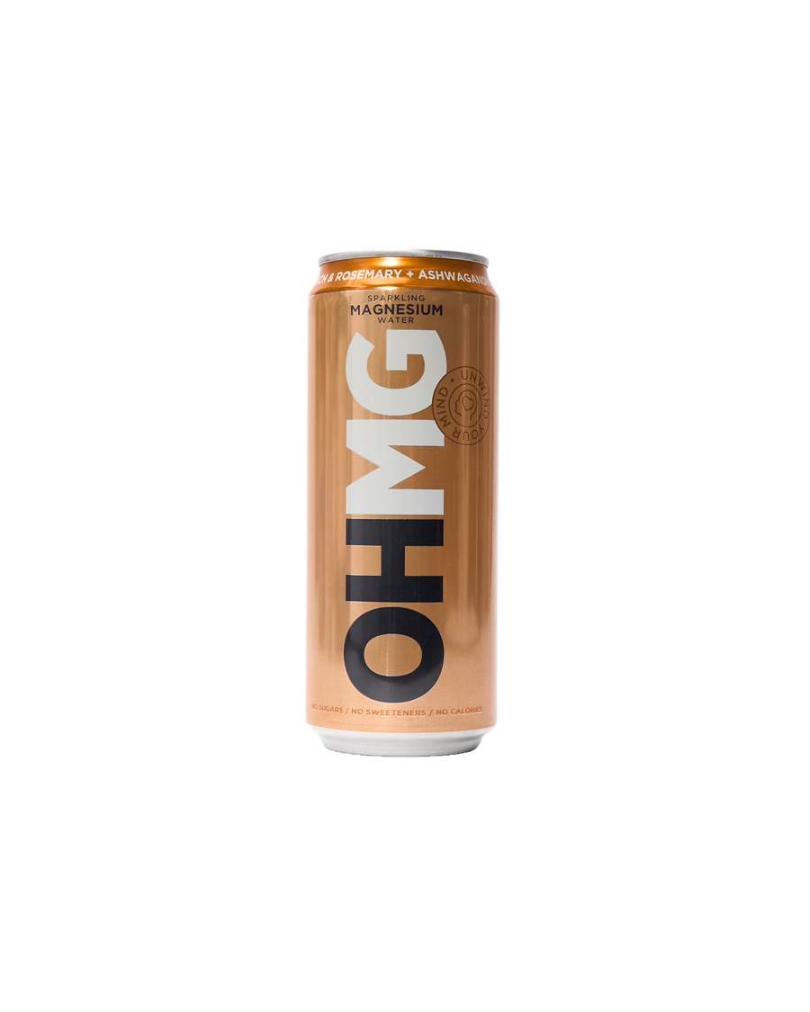 Peach & Rosemary Sparkling Magnesium Water with Ashwagandha