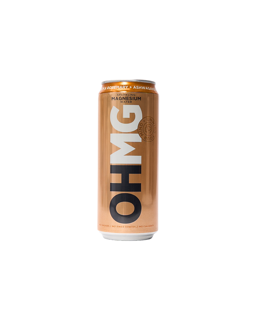 Peach & Rosemary Sparkling Magnesium Water with Ashwagandha