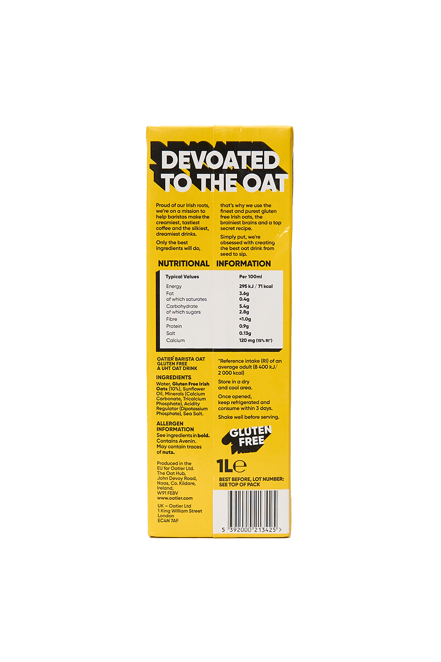 Barista Oat Drink (Gluten Free)