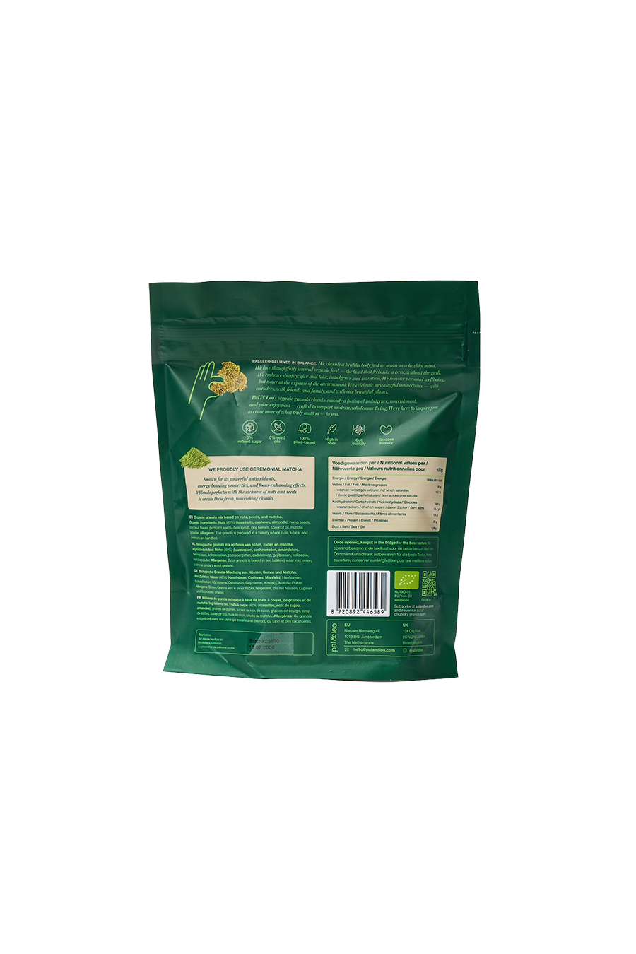 Matcha Granola Chunks