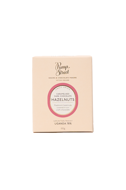 Dark Choc-Coated Caramelised Hazelnuts