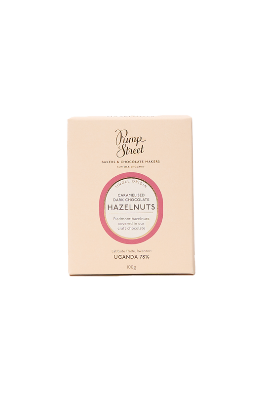 Dark Choc-Coated Caramelised Hazelnuts