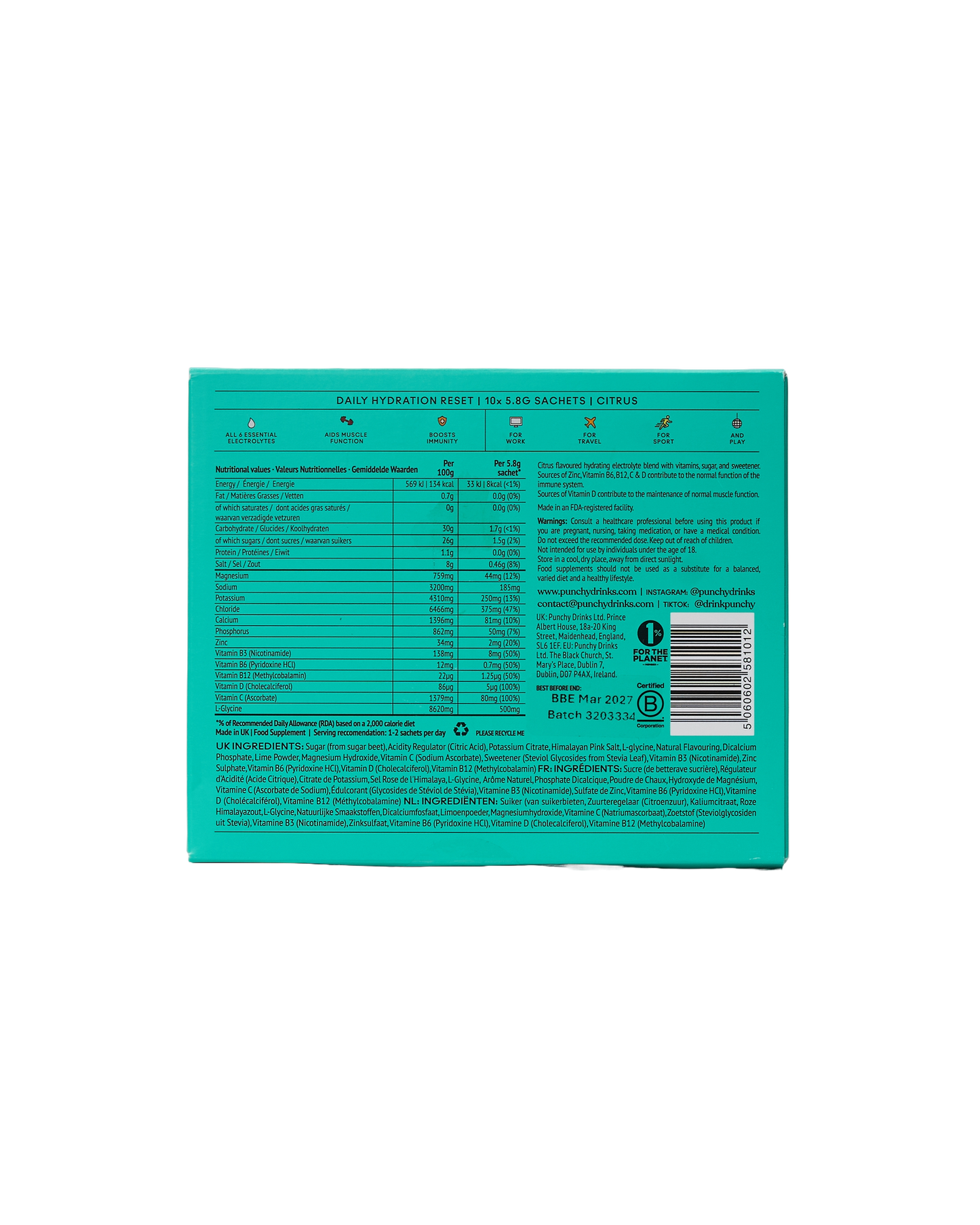 Citrus Hydration Sachets