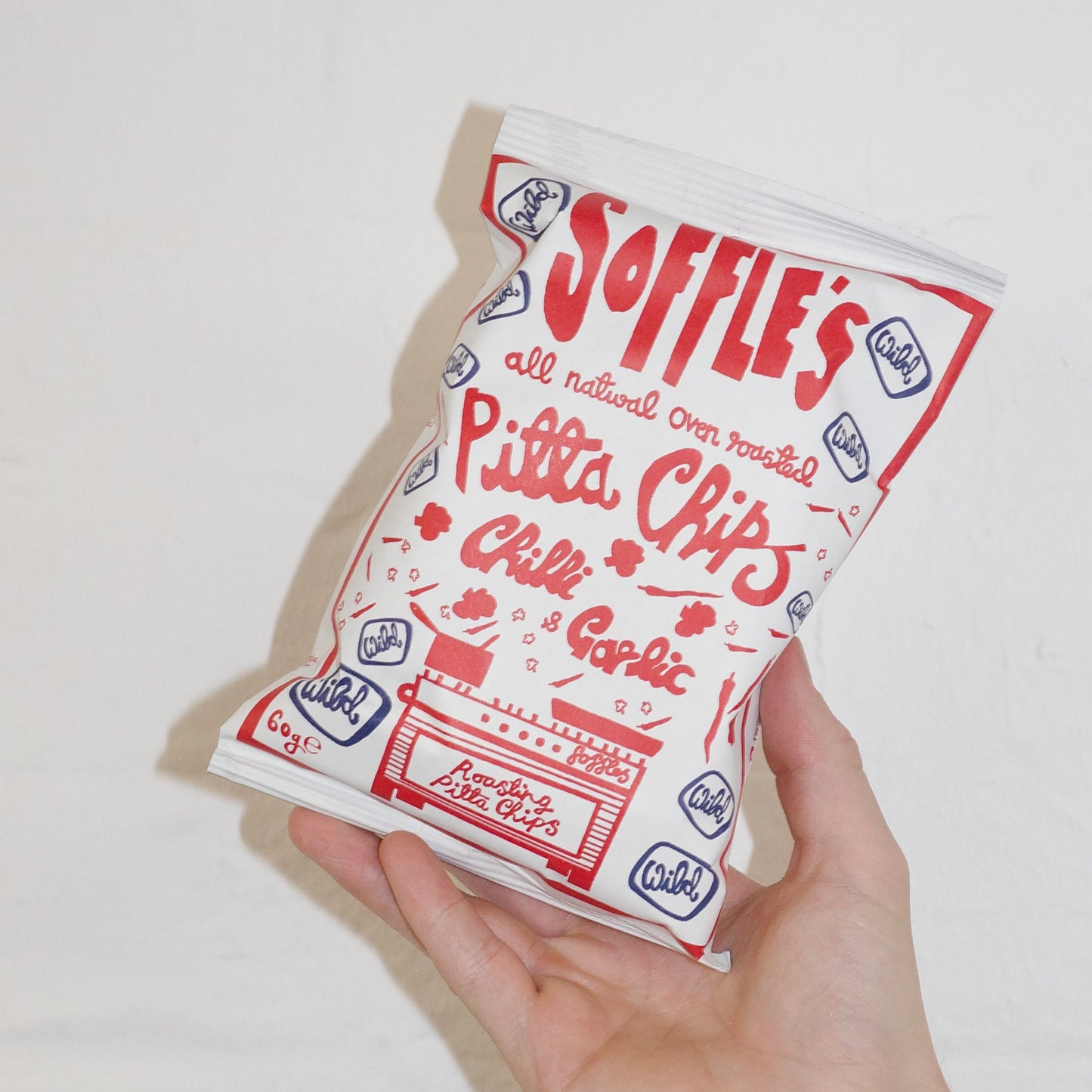 Chilli and Garlic WILD Pitta Chips - 60g