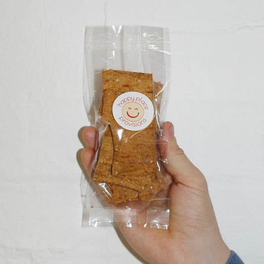 Hot Chilli & Sweet Fennel Handmade Sourdough Crackers Snacking Pack